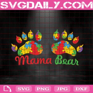Mama Bear Paw Svg