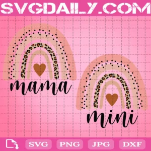 Mama Rainbow Svg