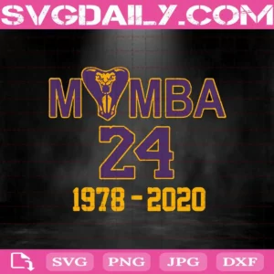 Mamba 24 Svg, Kobe Bryant Svg