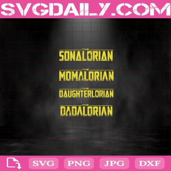 Mandalorian Family 4 Svg