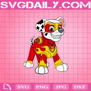 Marshall Paw Patrol Mighty Pups Svg