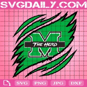 Marshall Thundering Herd Claws Svg