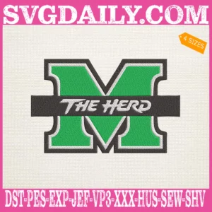 Marshall Thundering Herd Embroidery Machine