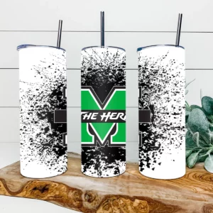 Marshall Thundering Herd Football 20oz Skinny Tumbler
