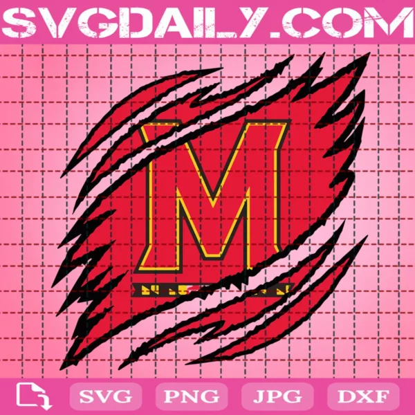 Maryland Terrapins Claws Svg