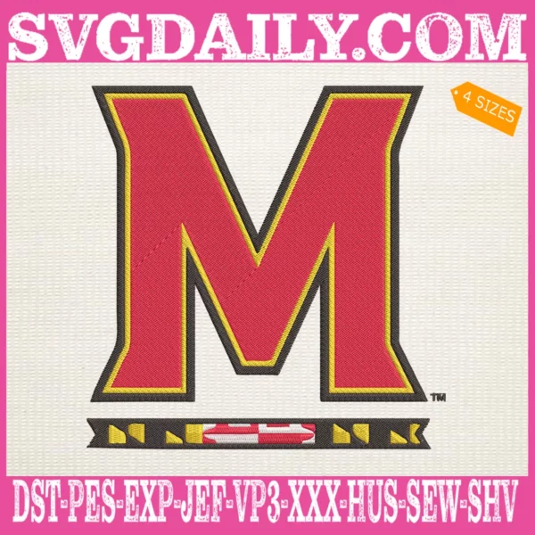 Maryland Terrapins Embroidery Machine