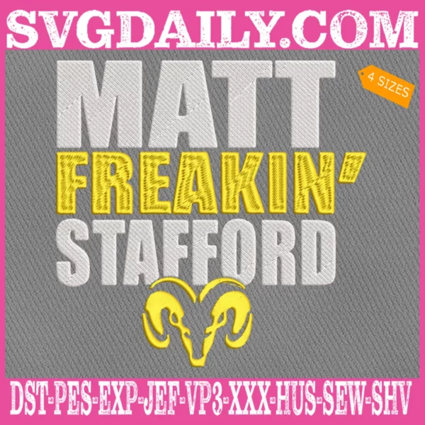 Matt Freakin's Stafford Embroidery Files