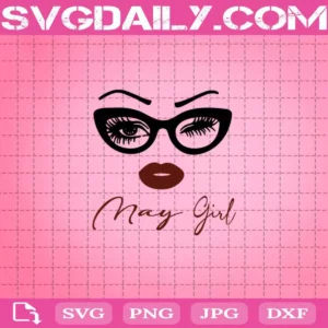 May Girl Eyes Svg