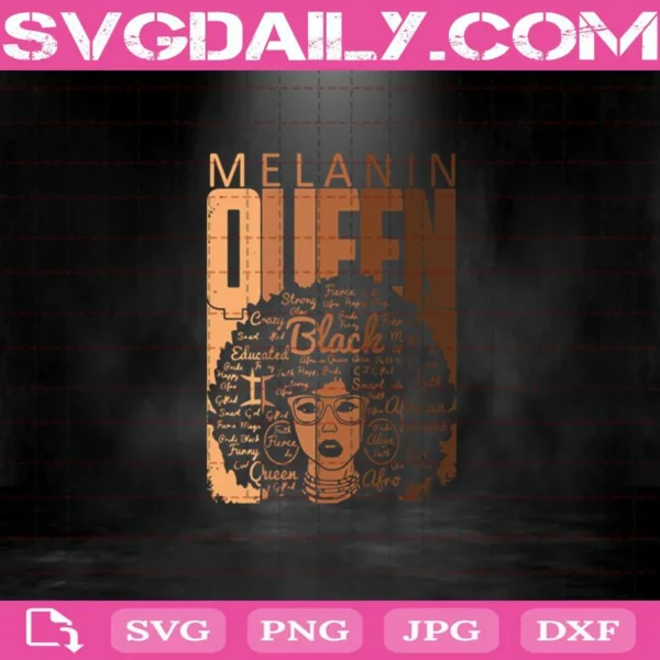 Melanin Queen Svg