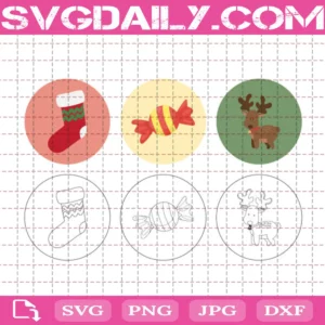 Merry Christmas Deer Bundle Svg Free