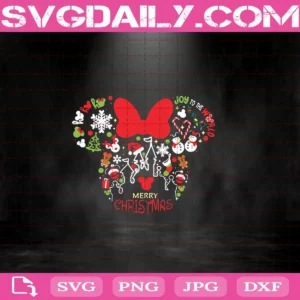 Merry Christmas Disney Minnie Mouse Svg