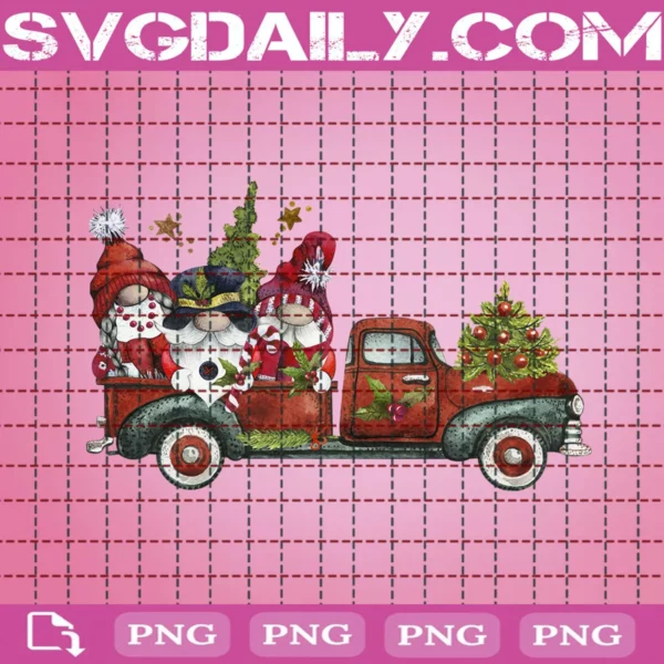 Merry Christmas Red Truck Png