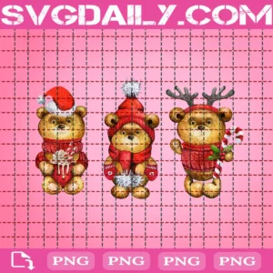 Merry Christmas Teddy Bear Png