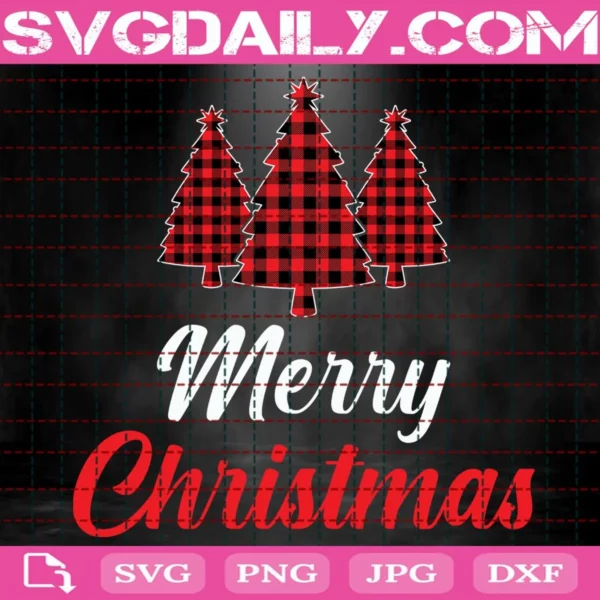 Merry Christmas Tree Svg