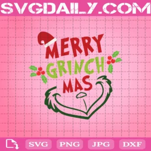 Merry Grinch Mas Svg