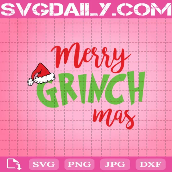 Merry Grinch Mas Svg
