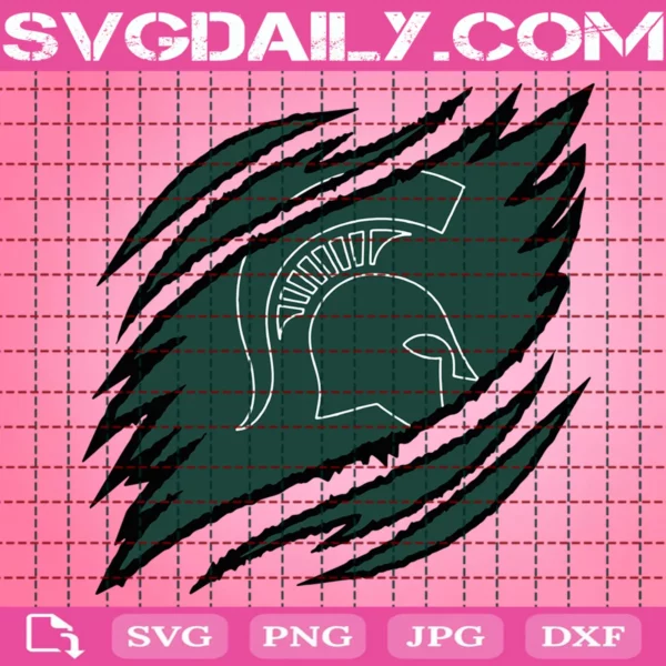 Michigan State Spartans Claws Svg