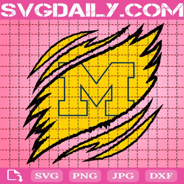 Michigan Wolverines Claws Svg