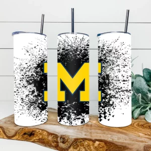 Michigan Wolverines Football 20oz Skinny Tumbler