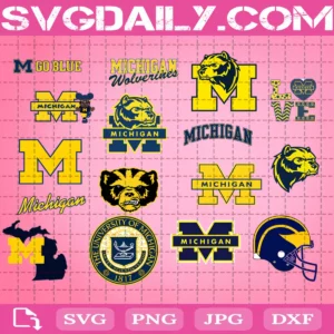 Michigan Wolverines Ncaa Svg Bundle