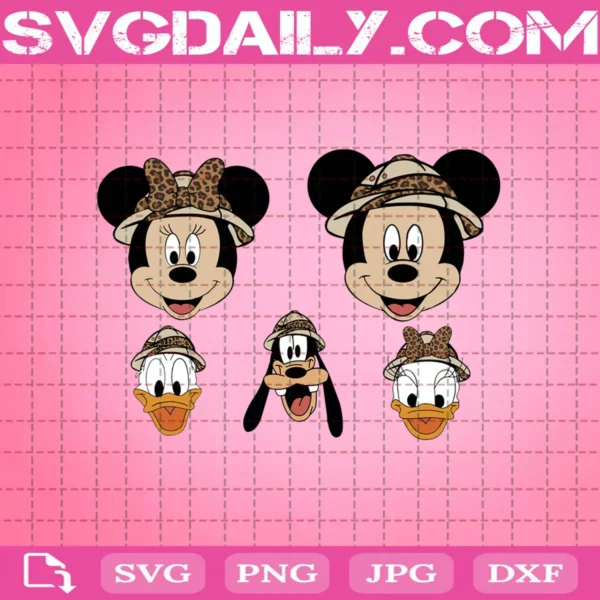 Mickey And Minnie Animal Kingdom Theme Svg