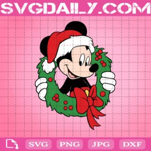 Mickey Christmas Svg