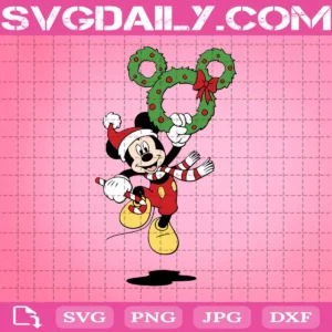 Mickey Christmas Svg