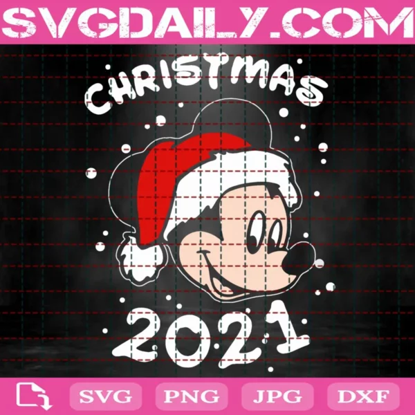 Mickey Christmas Svg