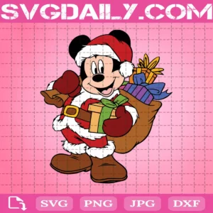 Mickey Christmas Svg