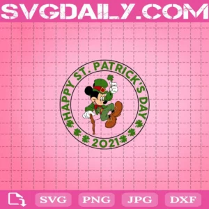 Mickey Happy St Patrick'S Day 2021 Svg