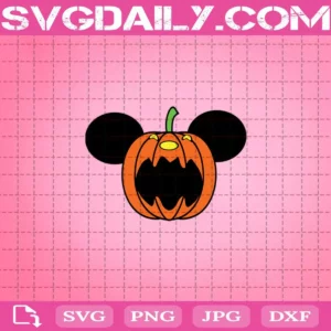 Mickey Mouse Pumpkin Svg