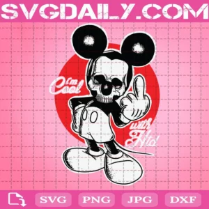 Mickey Mouse Skull Svg
