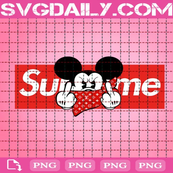 Mickey Mouse Supreme Png