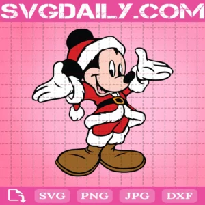 Mickey Santa Claus Svg
