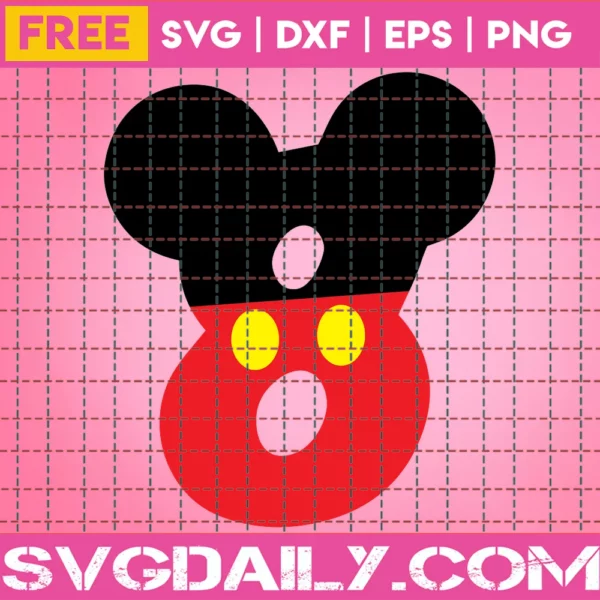 Micky Numbers Svg Free