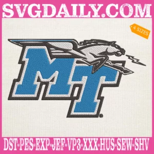 Middle Tennessee Blue Raiders Embroidery Machine