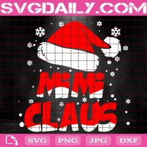 Mimi Clause Hat Santa Svg