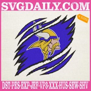 Minnesota Vikings Embroidery Design