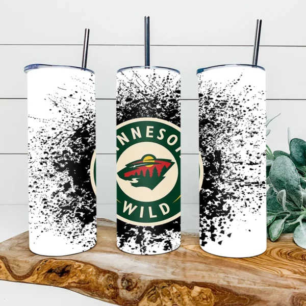 Minnesota Wild Hockey 20oz Skinny Tumbler