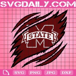 Mississippi State Bulldogs Claws Svg