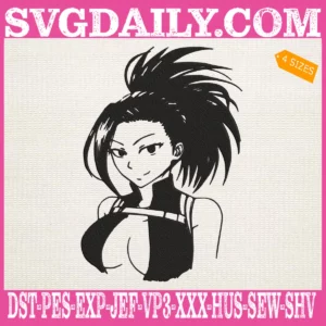 Momo Yaoyorozu Embroidery Design