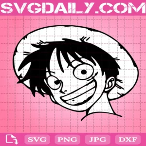 Monkey D.Luffy Face Svg
