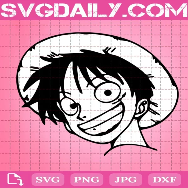 Monkey D.Luffy Face Svg