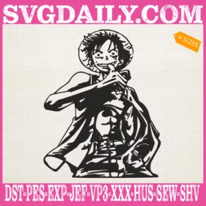 Monkey D.Luffy Embroidery Design
