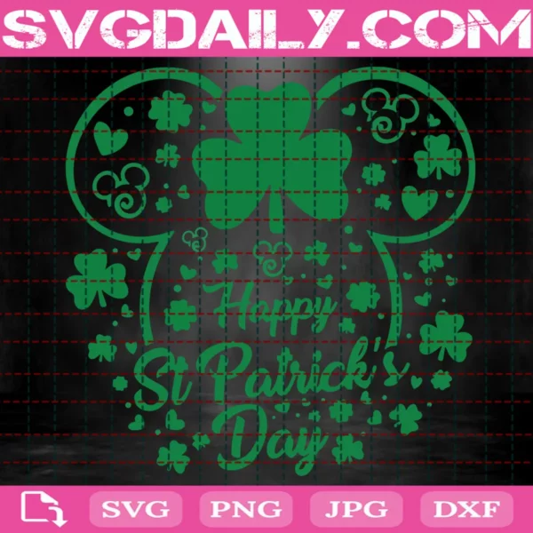 Mouse Happy St Patrick'S Day Svg