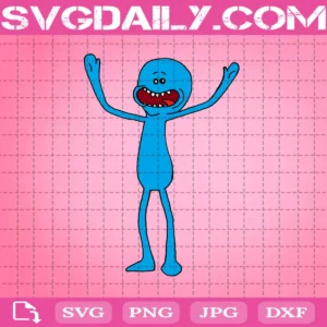 Mr Meeseeks Svg, Rick And Morty Movie Svg