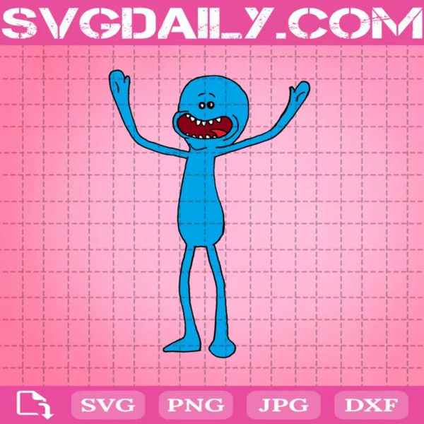 Mr Meeseeks Svg, Rick And Morty Movie Svg