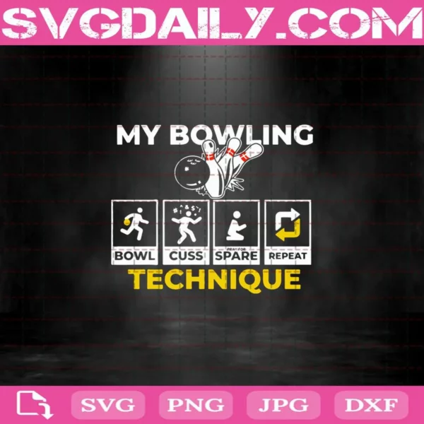 My Bowling Technique Bowl Svg