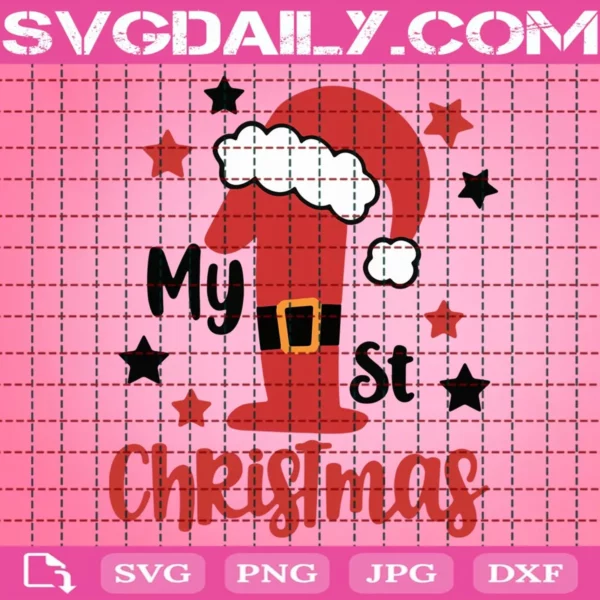 My First Christmas Svg
