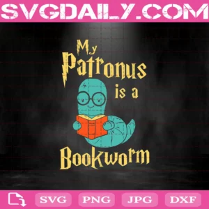 My Patronus Is A Bookworm Svg